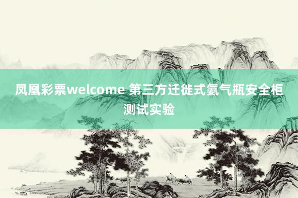 凤凰彩票welcome 第三方迁徙式氨气瓶安全柜测试实验