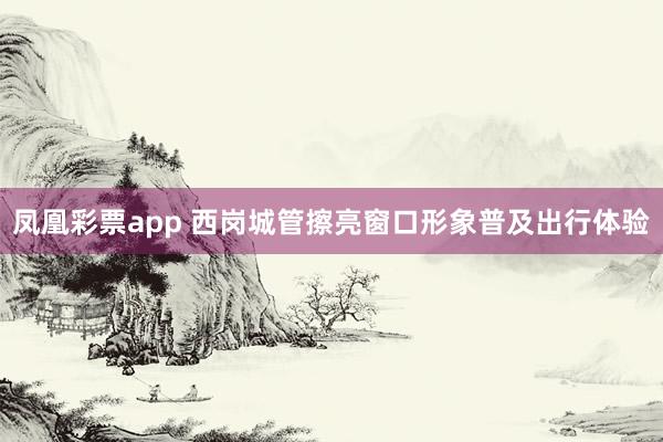 凤凰彩票app 西岗城管擦亮窗口形象普及出行体验