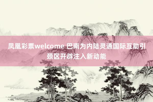 凤凰彩票welcome 巴南为内陆灵通国际互助引颈区开辟注入新动能