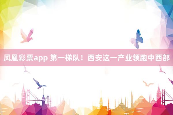 凤凰彩票app 第一梯队！西安这一产业领跑中西部